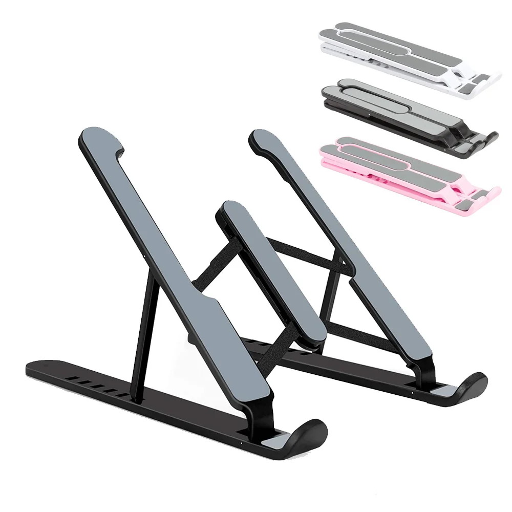 Soporte Universal para ordenador portátil, soporte ajustable para Macbook, Base de refrigeración plegable antideslizante para ordenador portátil/tableta/teléfono