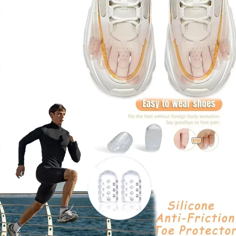 20 piezas, cómodas con protectores de dedos de silicona transparentes y transpirables de alta elasticidad, evitan ampollas, callos y maíz