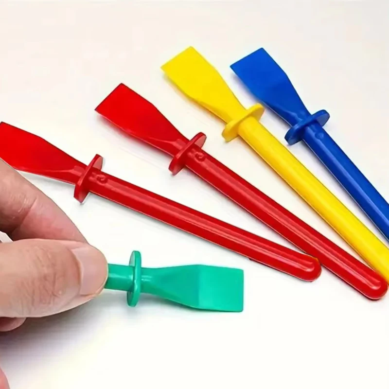 20 stuks lijmstrooiers, polypropyleen lijm uitstrijkje applicator, schilderij schrapers voor handgemaakte doe-het-zelf kunst lederen hobbygereedschap