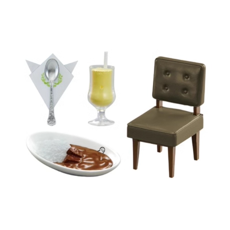 Genuíno re-ment miniatura marufuku café cena caixa cega gachapon brinquedo decoração diy acessórios