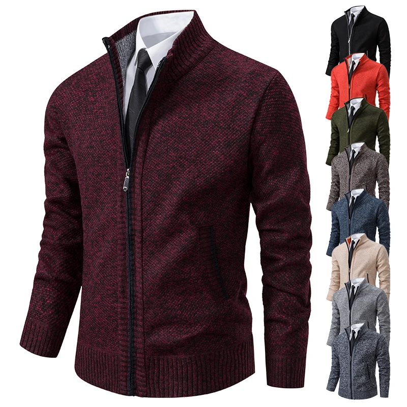 2023 Neue Mode Herren Strickpullover Strickjacke Joker bequemer warmer Freizeitmantel