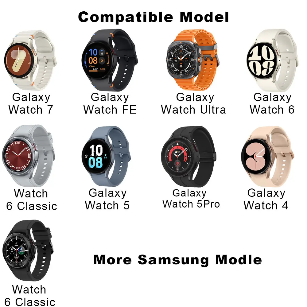 Магнитное зарядное устройство USB TYPC-C для Samsung Watch Ultra 47 мм, док-станция для быстрой зарядки Samsung Galaxy 7 FE 6 6 Classic 5 5pro