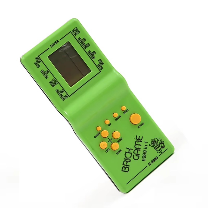 Consola de juegos portátil, máquinas recreativas de plástico ajustables, mango antideslizante, pantalla LCD, reproductor de juegos duradero para niños