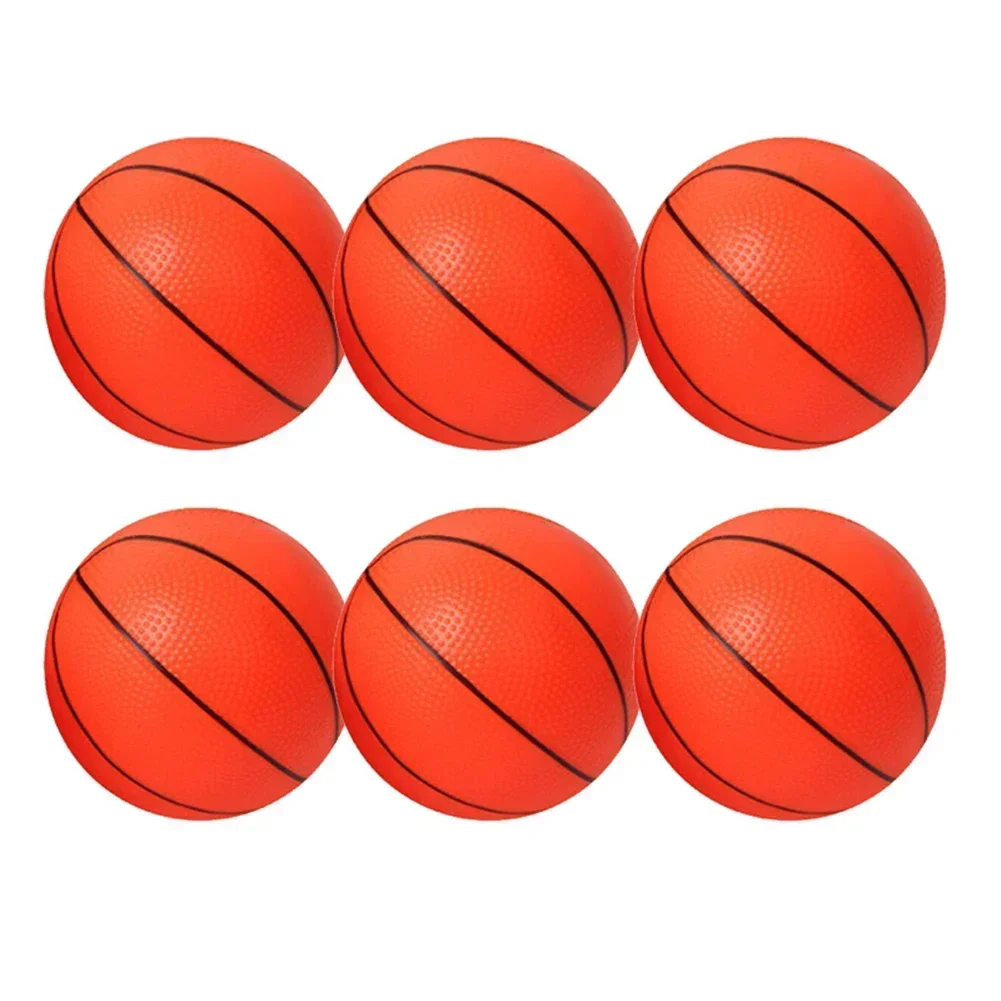 6 ชิ้น 10 เซนติเมตร Mini เด็ก Inflatable บาสเกตบอลปั๊มบาสเกตบอลขนาดเล็กเด็กกีฬากลางแจ้งในร่มของเล่นเกมเด็ก