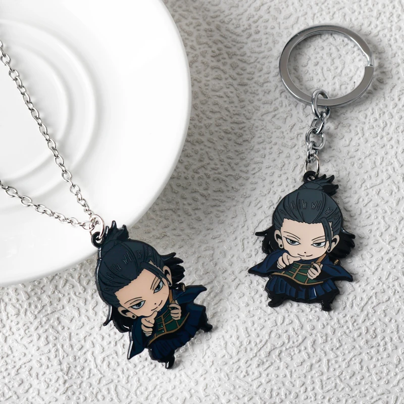 アニメのエナメルペンダント,コスプレジュエリー,jutsu kaisen,gojo satu u u,難破船のジルコン,高品質のアクセサリー