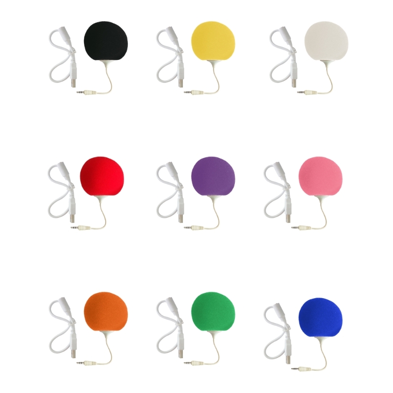 ลำโพงแบบพกพาลำโพง Mini USB พร้อมแจ็ค 3.5 มม.ฟองน้ำลำโพงน้ำหนักเบาใช้สำหรับโทรศัพท์มือถือพีซีแล็ปท็อป DropShipping