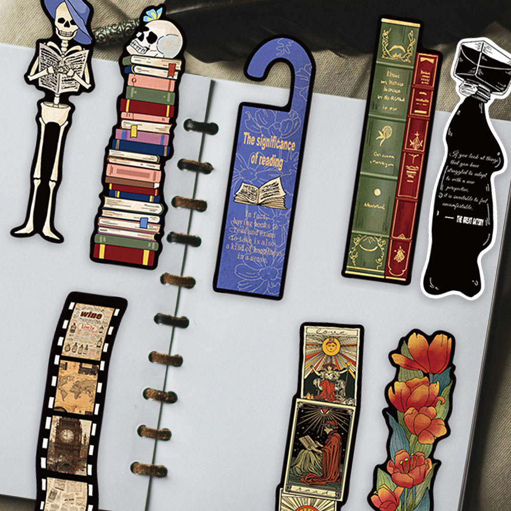 30pcs Retro Romantic Reading Books Bookish Paper Bookmarks DIY Students Reader Page Markers Library Office Page Markings