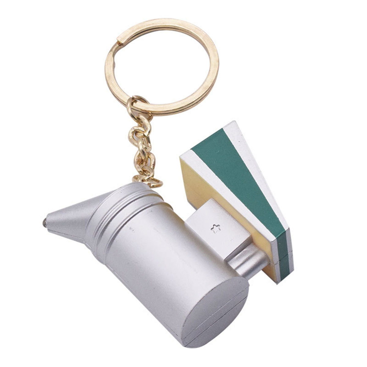 BABQ LED การเลี้ยงผึ้งสูบบุหรี่พวงกุญแจ Bee ของขวัญ Bees Smoker พวงกุญแจการเลี้ยงผึ้งของที่ระลึกพลาสติกสูบบุหรี่พวงกุญแจ Bee อุปกรณ์เสริม