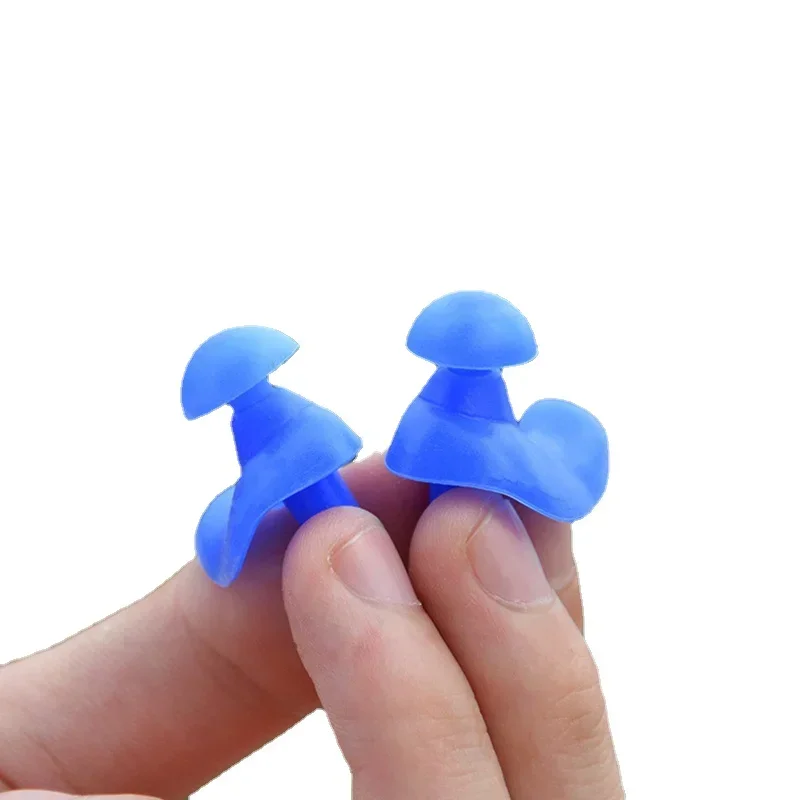 1 par de tampões de ouvido de natação à prova d'água com caixa de silicone macio espiral plugue de ouvido anti ruído para dormir ronco acessórios de mergulho
