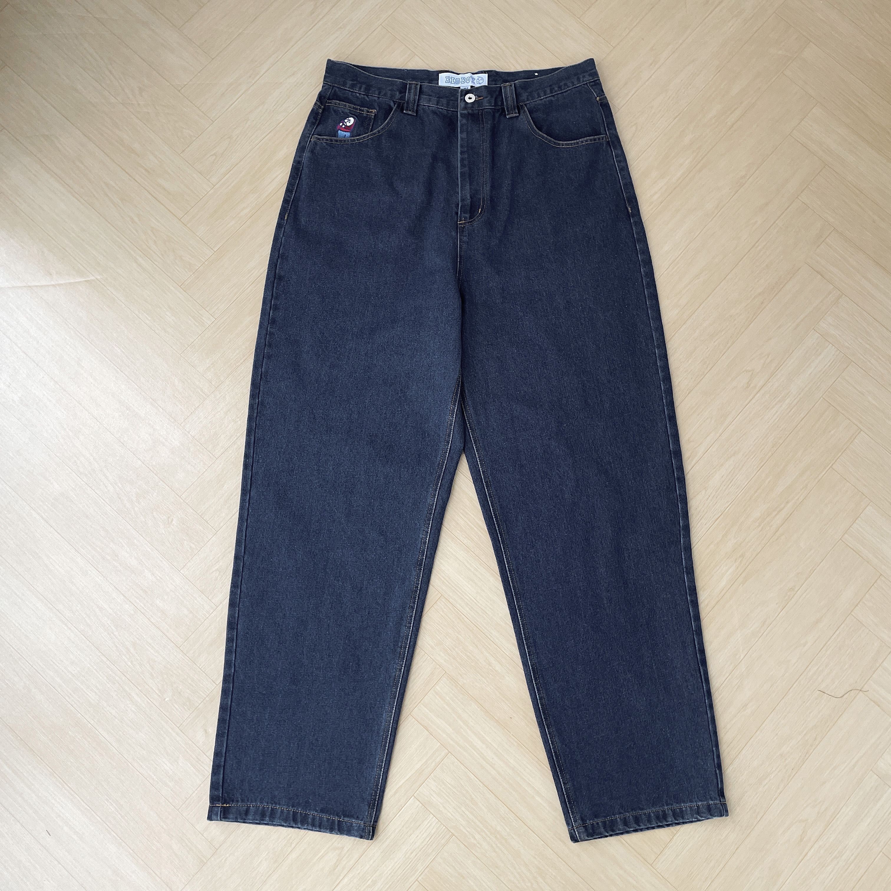 Y2K Big Baggy Boy Jeans dla mężczyzn Streetwear Baggy Jeans Haft Denim Rekreacyjne spodnie jeansowe Damskie Jeans Mujer Hot