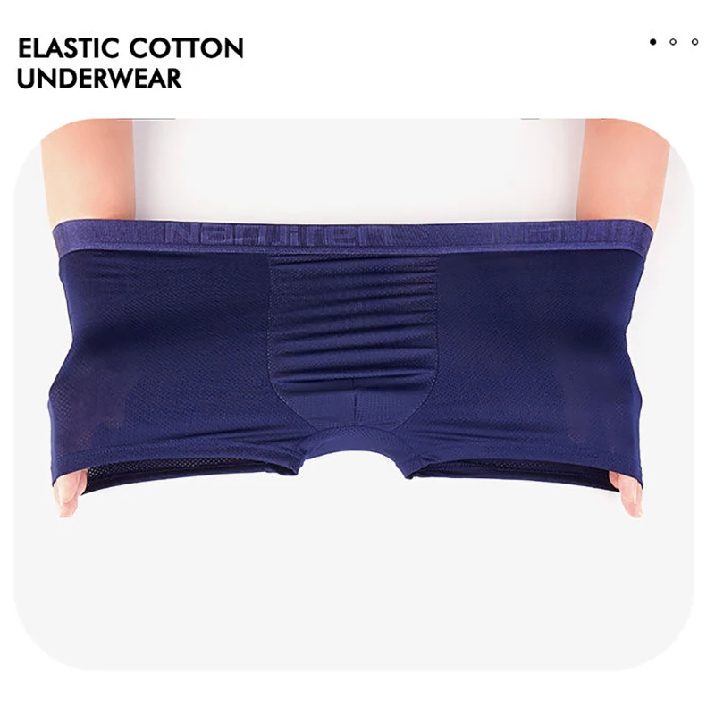 Calzoncillos para hombre, calzoncillos para hombre, pantalones cortos, Boxers, ropa interior antideslizante para hombre, Calzoncillos con agujero de bambú, bolsa convexa en U, talla grande 6XL