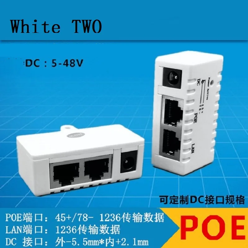 Tốc Độ 10/1000/100Mbps POE Thụ Động Nguồn Qua RJ-45 Kiêm Bật Lửa Bộ Chia Treo Tường Adapter Cho Camera Quan Sát IP Kết Nối Mạng