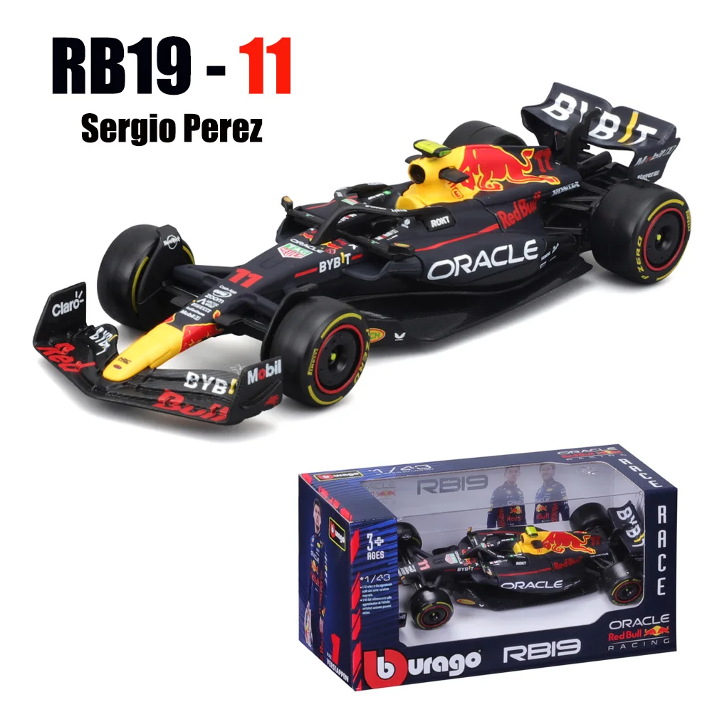 Bburago 1:43 2024 RB20 SF24 W14 W13 SF23 MCL60 RB19 RB18 W12 F1 coche de fórmula de carreras simulación estática coche modelo de aleación fundida