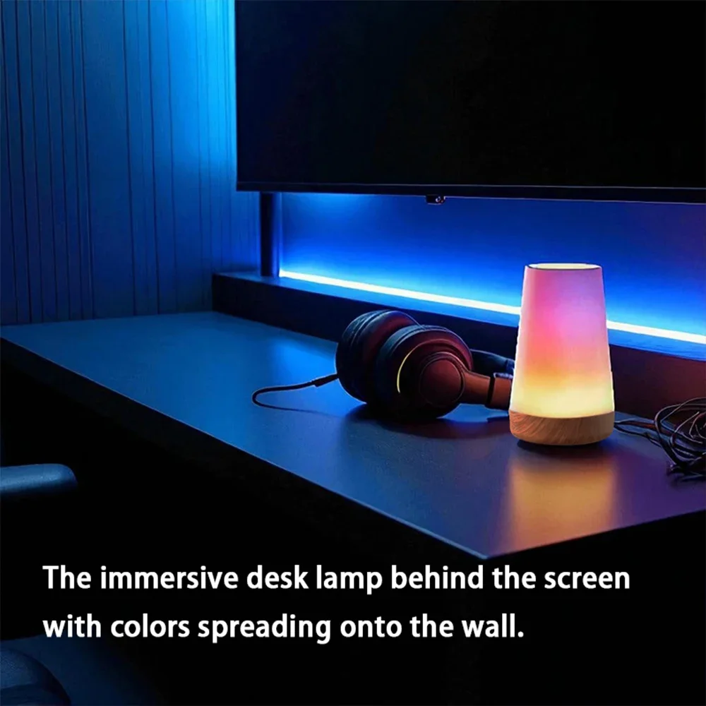 13 cores led mudando luz noturna controle remoto toque usb recarregável rgb noite lâmpada regulável portátil mesa lâmpada de cabeceira