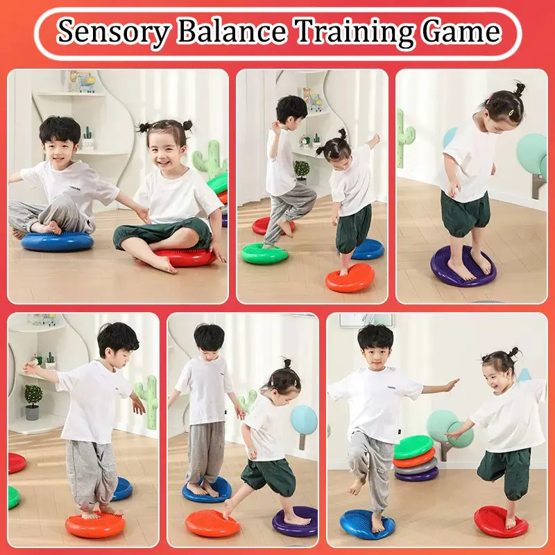 Montessori ของเล่นเด็ก PVC BALANCE Stone Inflatable Cushion Sensory Integration การฝึกอบรมสัมผัส Sensing PARTY เกมสังคม