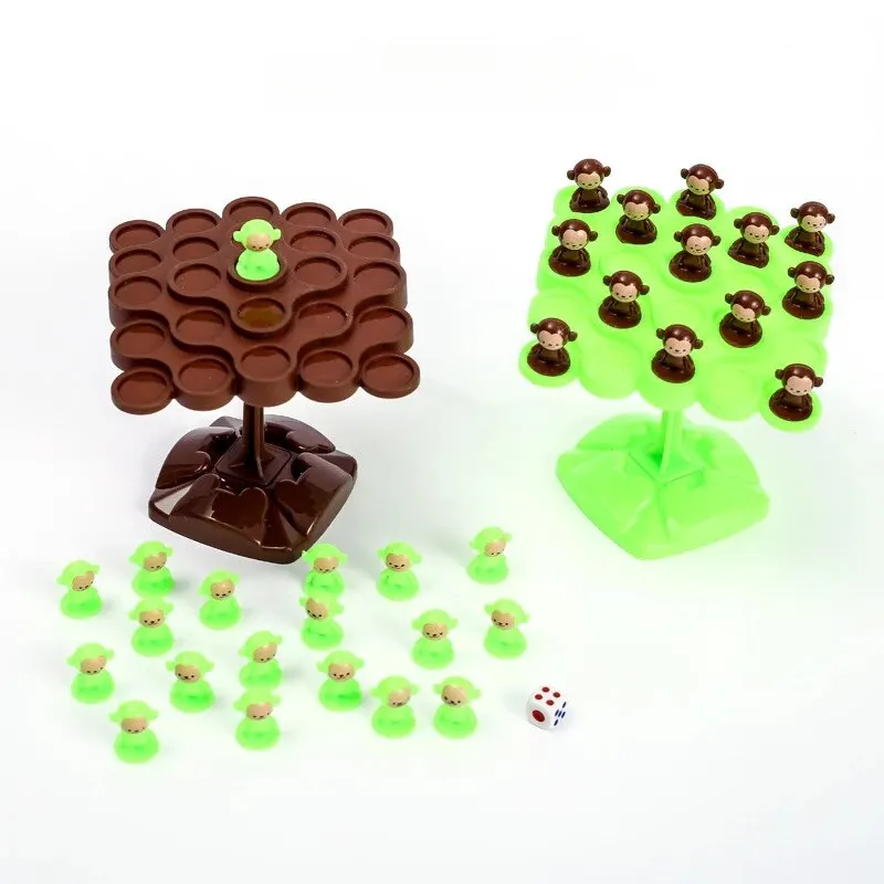 1/2Pcs Monkey Balance Tree Focus Balance Training Children's Toys Folding Music Series Parent Child Interactive Board Game