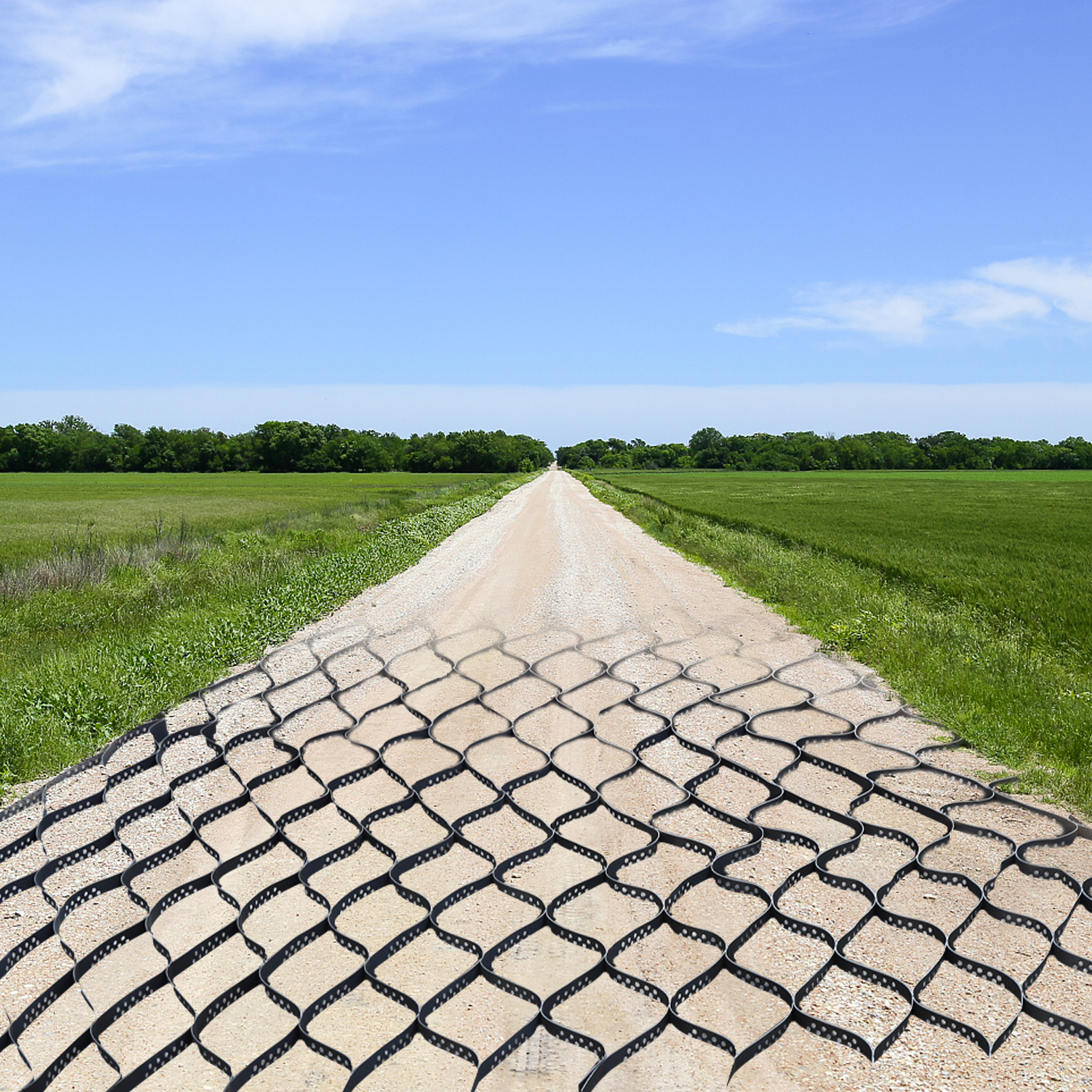 2" Thick Geo Grid Ground Grid Geo Cell Grid 9 x 17 Ft, 160 SQ FT, Ground Stabilization Grid for Landscaping, Patios, Walkways