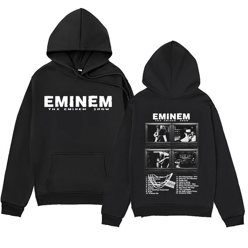 Rapper eminem Musik album Hoodies World Tour Geschenk für Fan Grafik Hoodie Männer Frauen Hip Hop Stil übergroße Sweatshirt Streetwear
