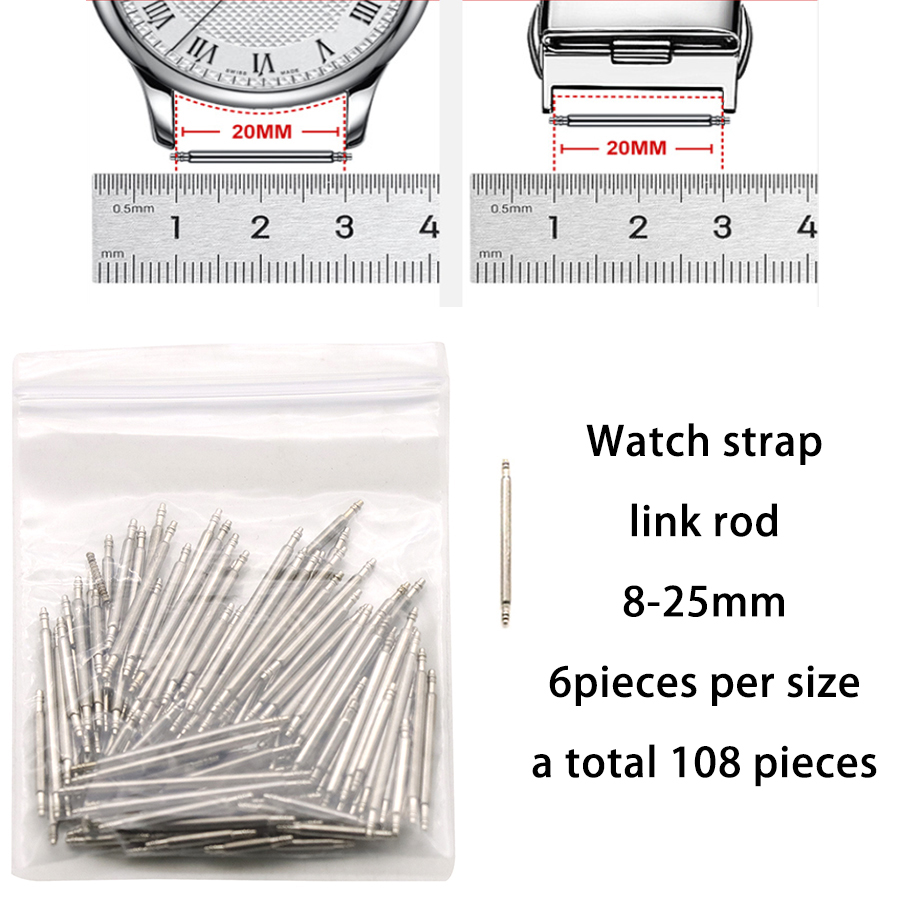 Repair watch kit, open watch back cover, remove watch strap, 108 ear pins