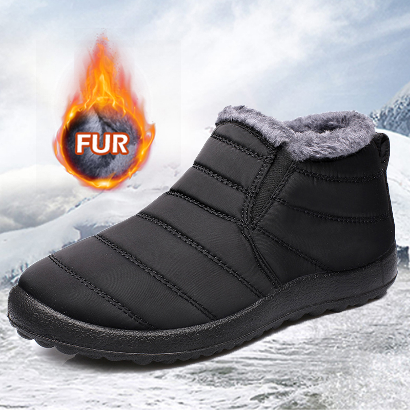 Stiefel Männer Schnee Plattform Schuhe Winter Schuhe Bequeme Mann Boot Schuh Stiefeletten Wasserdichte Schuhe Outdoor Leichte Stiefel Männer