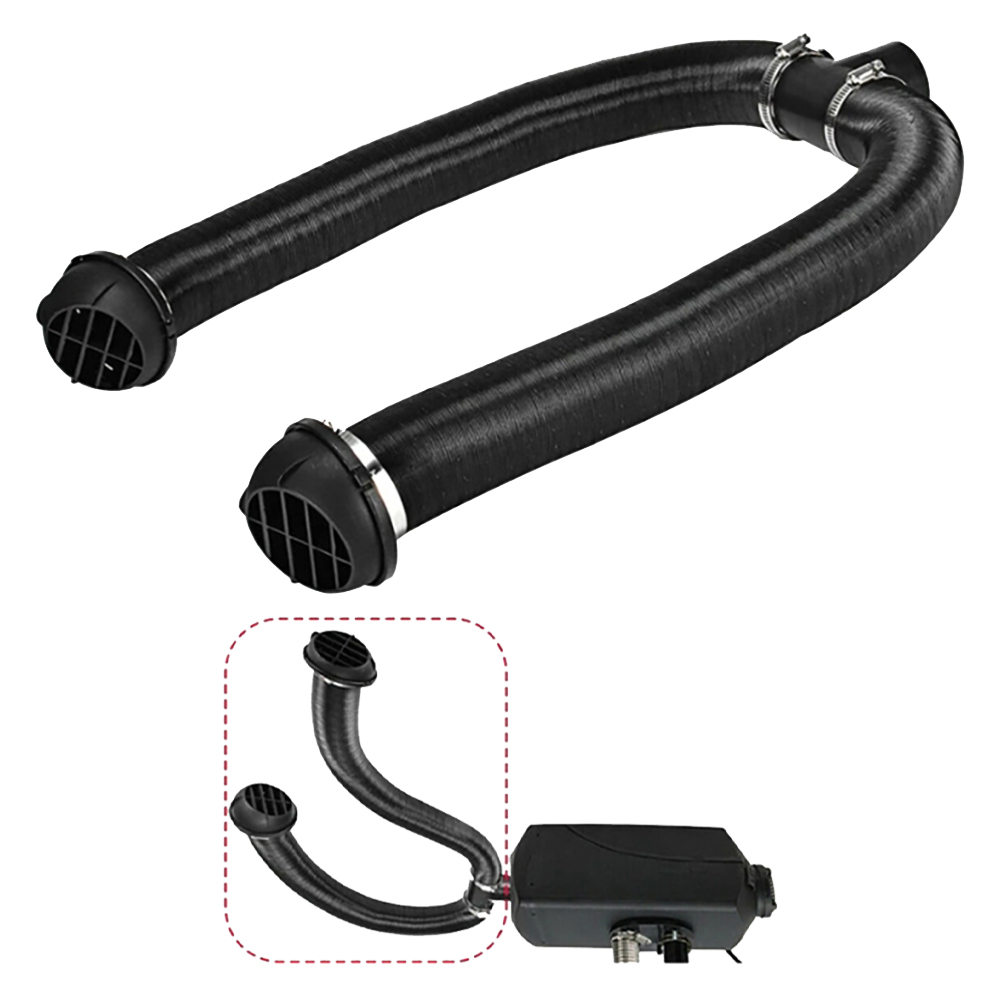 75mm de diâmetro 115-200cm comprimento aquecedor de ar duto tubo mangueira + conector aquecedor de estacionamento diesel para webasto eberspacher