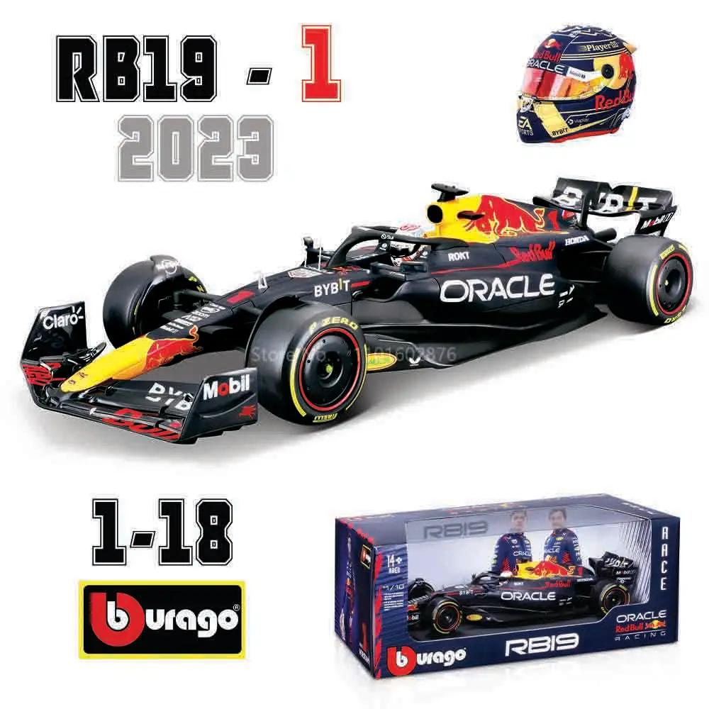 ブーラゴ 1:18 2023 F1 レッドブル レーシング RB19 1 #   フェルスタッペン 11 #    ペレスレーシングモデルシミュレーションカーモデル合金車のおもちゃコレクション