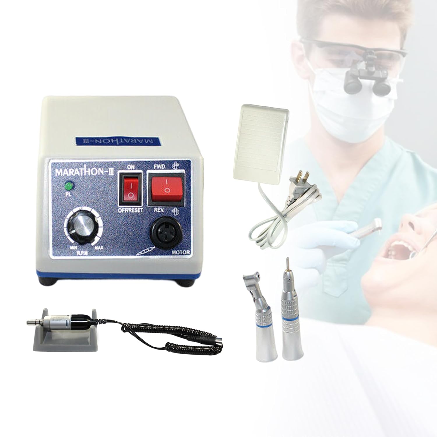 Micromoteur de laboratoire, micro moteur dentaire, polissage n3 + 35k, centrifugeuse de table, micro moteur de dentiste