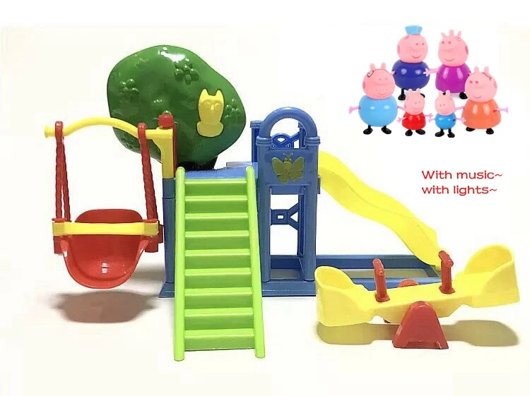Hasbro-Jouet de dessin animé Peppa Pig pour enfants, ensemble de beurre mobile, modèle d'anime, George et ses amis, cadeau d'anniversaire, nouveau