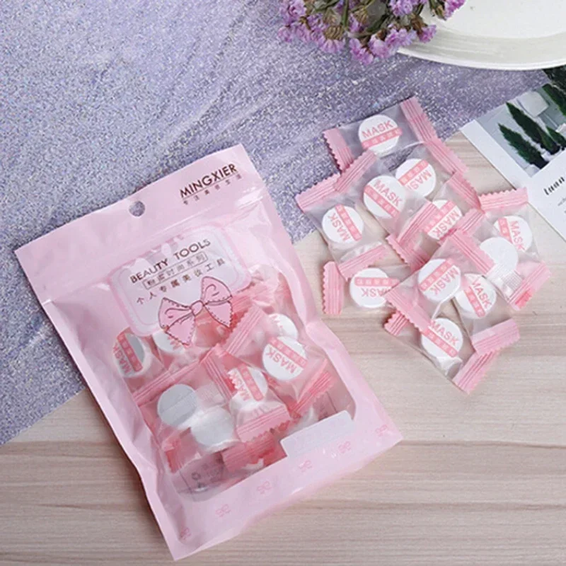 ผ้าไม่ทอการบีบอัดพอกหน้าเม็ดกระดาษ Self Made Moisturizing Facial Mask ผ้า Candy บรรจุภัณฑ์อิสระ
