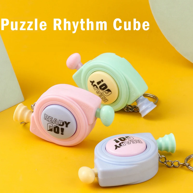 1PC Mini Handheld อิเล็กทรอนิกส์เกมหน่วยความจำเครื่อง Master Cube Candy สีเด็กปริศนาหน่วยความจำการฝึกอบรม Interactive เกมของเล่น