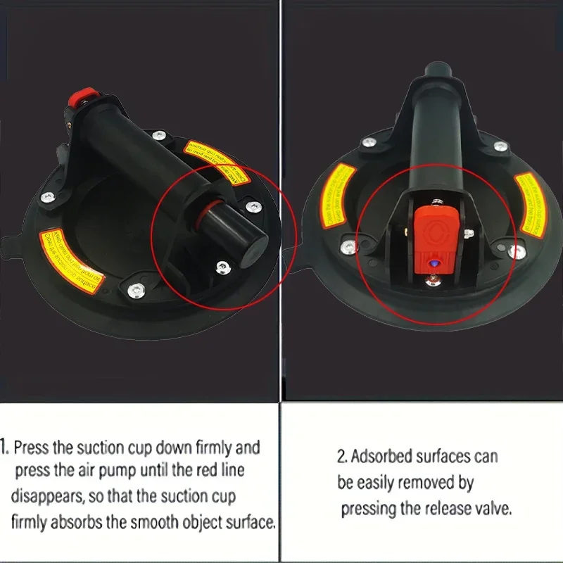 8 Inch Vacuüm Zuignap 220Kg Met Koperen Handvat Ventosas Para Vidrio Heavy Duty Lifter Voor Granieten Tegelglas Handmatig Tillen
