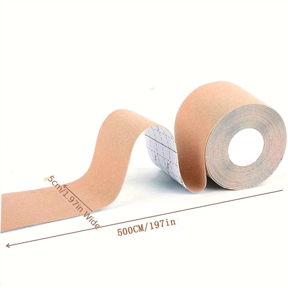 Cinta elástica para levantamiento de senos, tono de piel invisible, transpirable, sin rastro, antiflacidez, leche fruncida, perfecta para sin tirantes