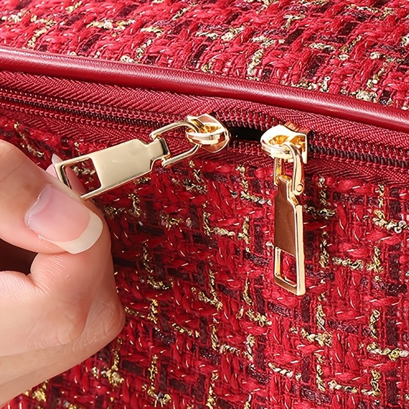 Neceser de viaje portátil de gran capacidad, nuevo bolso de maquillaje con fragancia pequeña portátil a cuadros, bolsa de maquillaje para salir