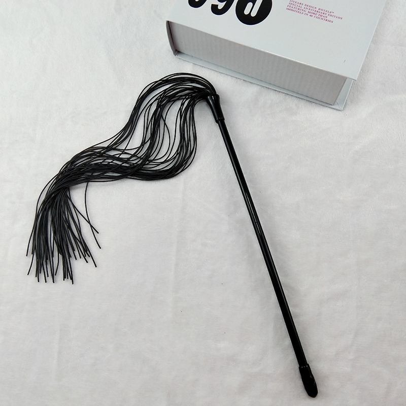 Hochwertige Silikonpeitsche Racing Reiten Crop Party Flogger Handschellen Queen Black Horse Riding Peitsche