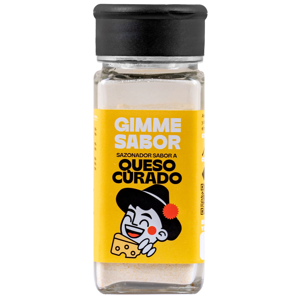GIMME SABOR Sazonador Vegetal sabor a Queso Curado. Sin Gluten, sin aditivos y sin alérgenos. Para Toda la familia