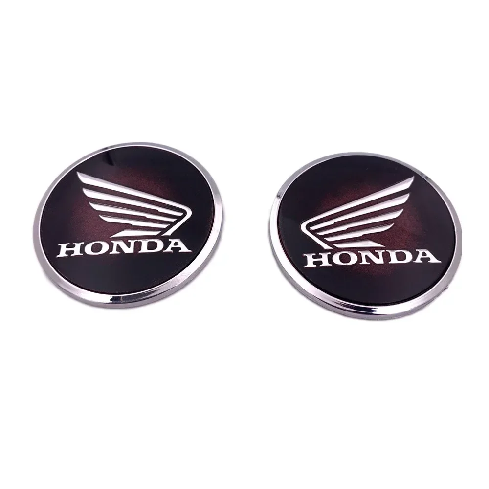 2PCS Honda Motorcycle Sticker 6.2CM Suitable for Honda CBR VFR Motorcycle 3D Wing Round Logo Sticker Waterproof Decal