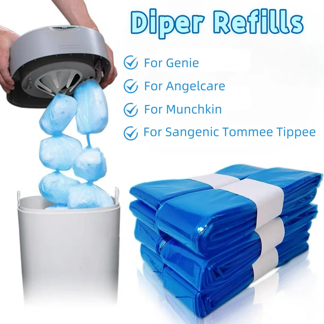 Recargas de balde de fraldas para Sangenic Tommee Tippee para Genie para Angelcare para Munchkin, sem perfume
