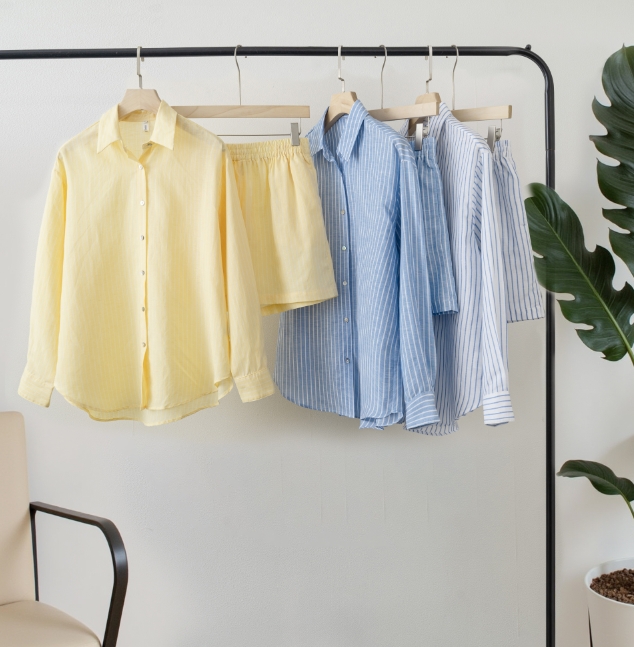 Женские летние повседневные полосатые блузки и шорты 202, комплекты