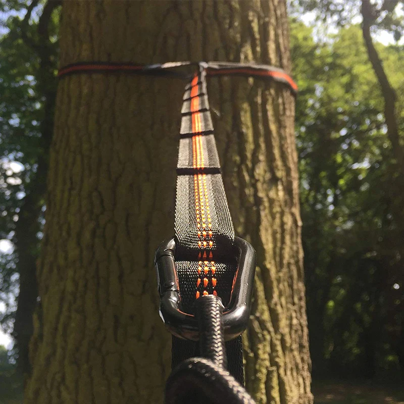 2.8M 2 PCS Essential Can Hold 2000kg Out Door Camping Hiking Hammock Hanging Belt Hammock Strap Rope Accessories Load Bind Rope