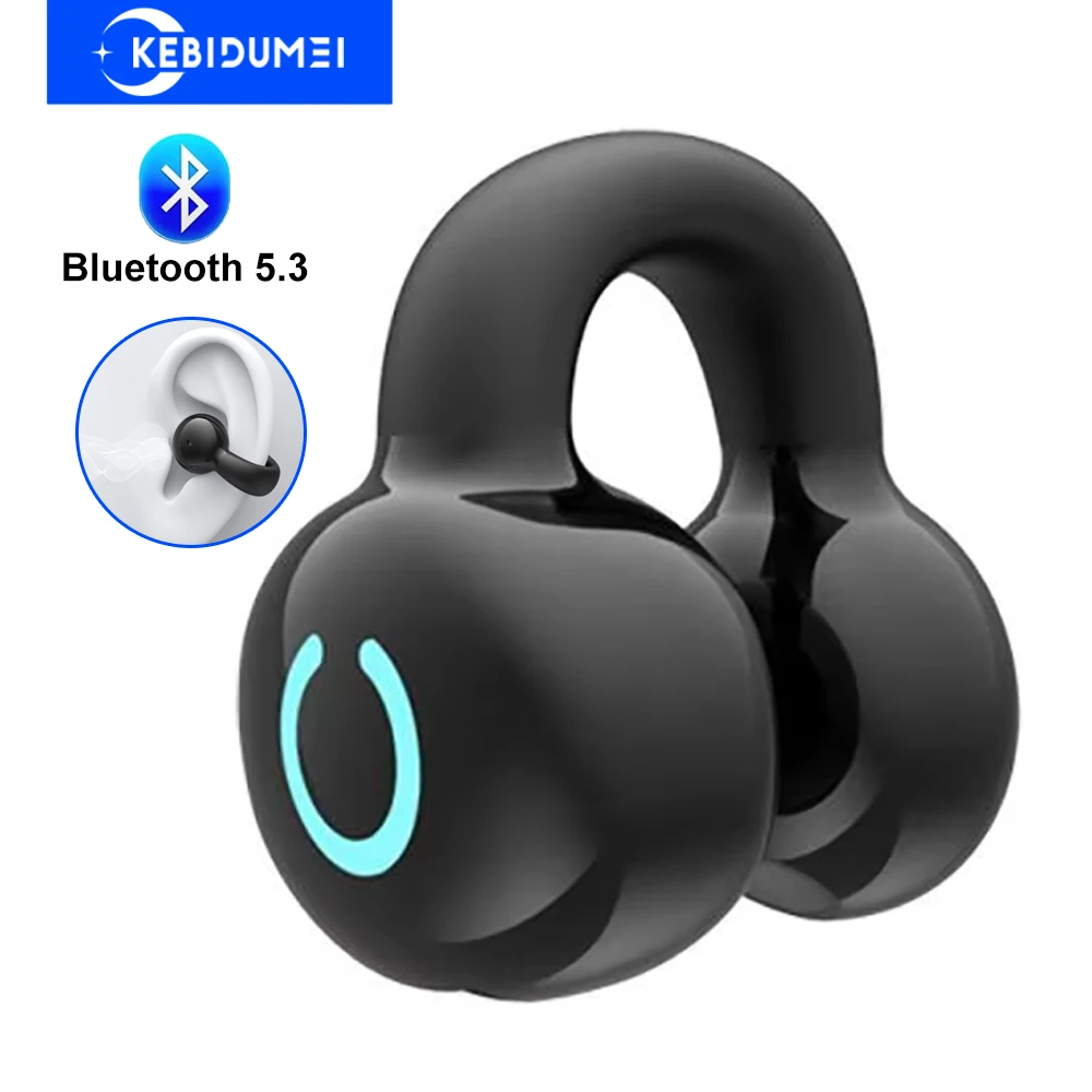 Auriculares Bluetooth 5,3 con Clip para la oreja, auriculares inalámbricos TWS, auriculares estéreo HiFi con reducción de ruido para Xiaomi iPhone Samsung