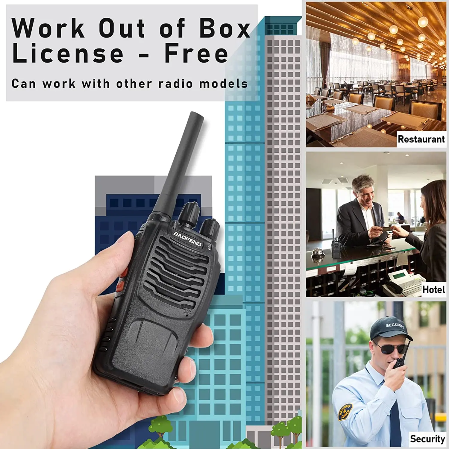 Baofeng PMR 446 MHz BF-88E Walkie Talkie