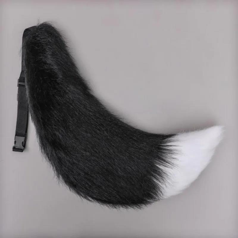 Cos Jewelry Props Fox Tail Wolf Tail Cat Strap Tail Accessories Large Handmade Plush Beast Ears Beast Tail