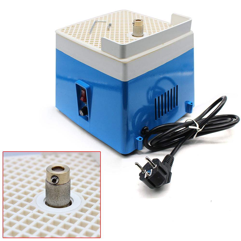 220 V Mini tragbare gebeizte Schleifmaschine 65 W Diamant Glas Kunst Schleifwerkzeuge blau mit MCBL58 Schleifscheibe
