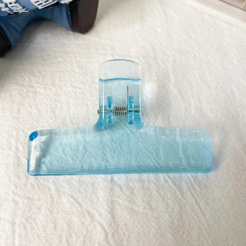 Einfache transparente Acryl-Clips, minimalistischer Stil, Federklammern, für Schüler, Lehrer, Schreibwaren, Schule, Büro, Büroklammern