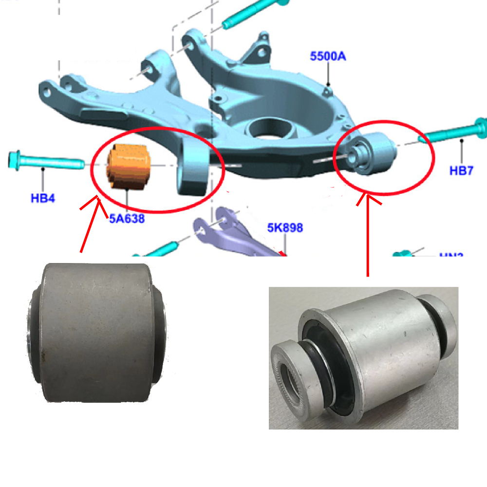 Pokess-フォード用コントロールアームモンデオmk5フュージョンタサウルエッジ2015-f2gc5k653axb fr3c3c270aa、小型ブッシュカーサスペンション部品