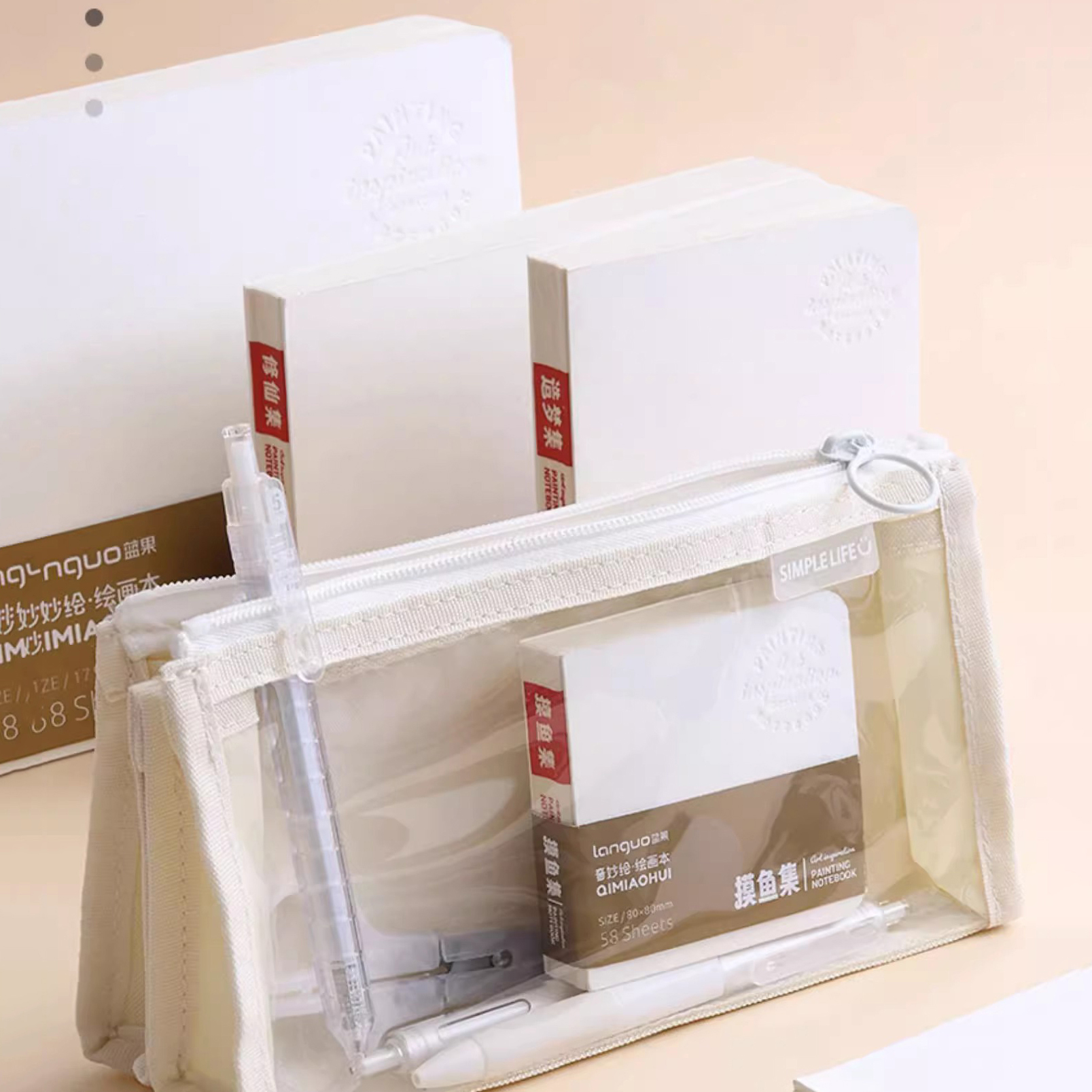 휴대용 그림 책 200g 두꺼운 흰색 골판지 미니 휴대용 수채화 포켓 스케치 책 빈 낙서 그림 책