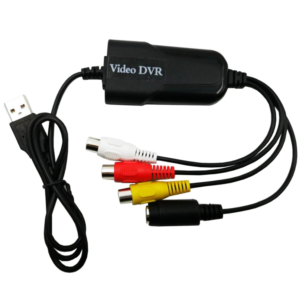 USB 2.0 Easy Cap Адаптер для захвата аудио-видео видеорегистратора Преобразователь VHS в DVD для Windows 10/8/7/XP