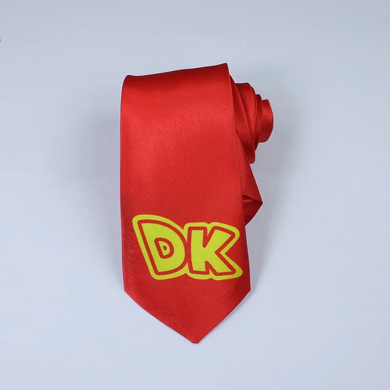 Cos Donkey Neck tie Kong Cosplay Neckband Accessori per costumi Film Peach Red Neckband Principessa Halloween Carnevale Party Suit
