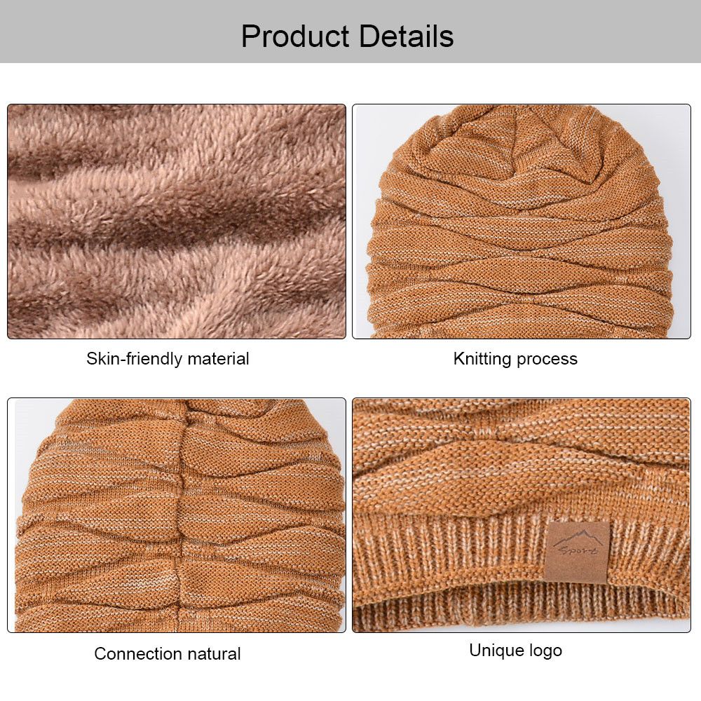 Malha lã Millinery Gorros, Chapéus e cachecol Set, Manter quente, Inverno