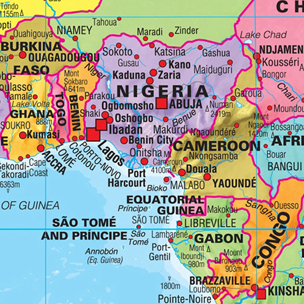 World แผนที่ Wall Decor Art โปสเตอร์พิมพ์ตกแต่งแขวนรูปภาพสําหรับสํานักงานโรงเรียนภาพวาดตกแต่งแผนที่ท่องเที่ยว 100x70 ซม